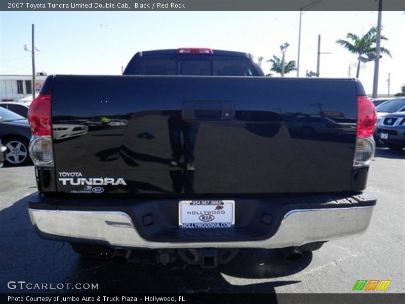 Black / Red Rock 2007 Toyota Tundra Limited Double Cab