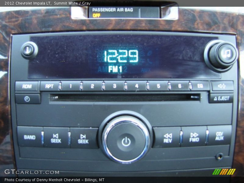 Summit White / Gray 2012 Chevrolet Impala LT