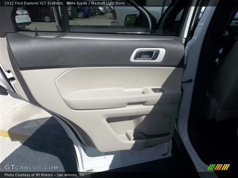White Suede / Medium Light Stone 2012 Ford Explorer XLT EcoBoost