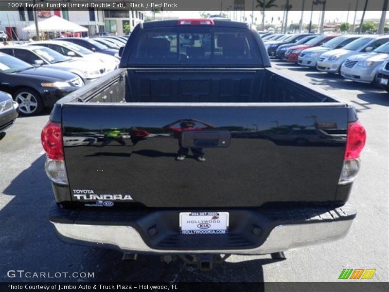 Black / Red Rock 2007 Toyota Tundra Limited Double Cab