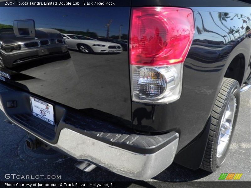 Black / Red Rock 2007 Toyota Tundra Limited Double Cab
