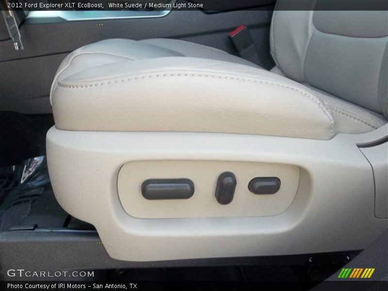White Suede / Medium Light Stone 2012 Ford Explorer XLT EcoBoost
