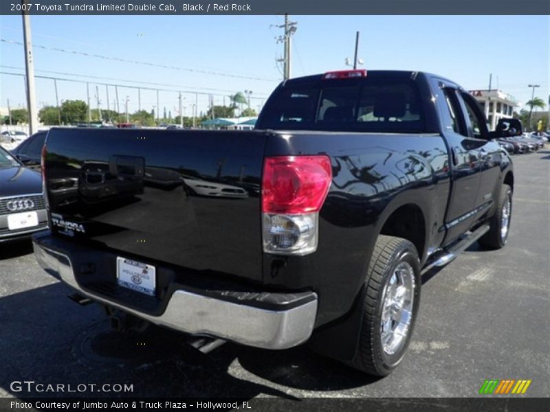 Black / Red Rock 2007 Toyota Tundra Limited Double Cab