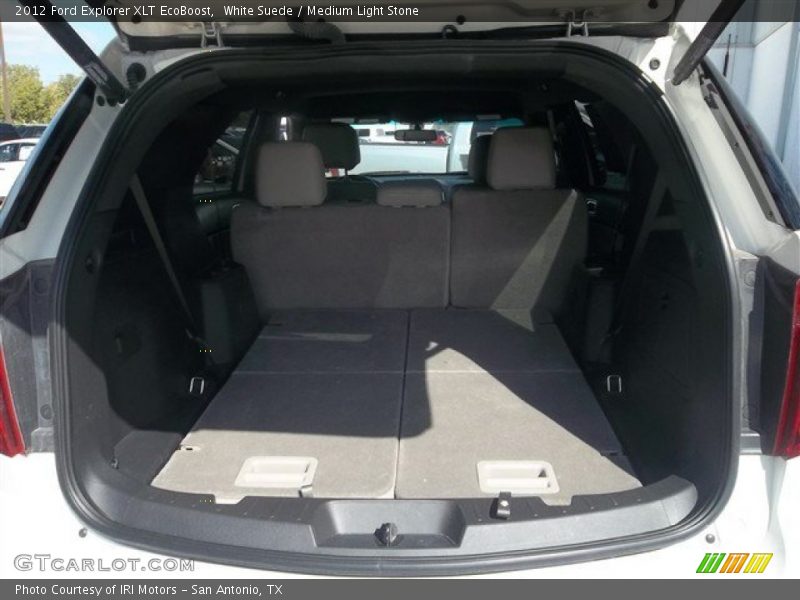 White Suede / Medium Light Stone 2012 Ford Explorer XLT EcoBoost