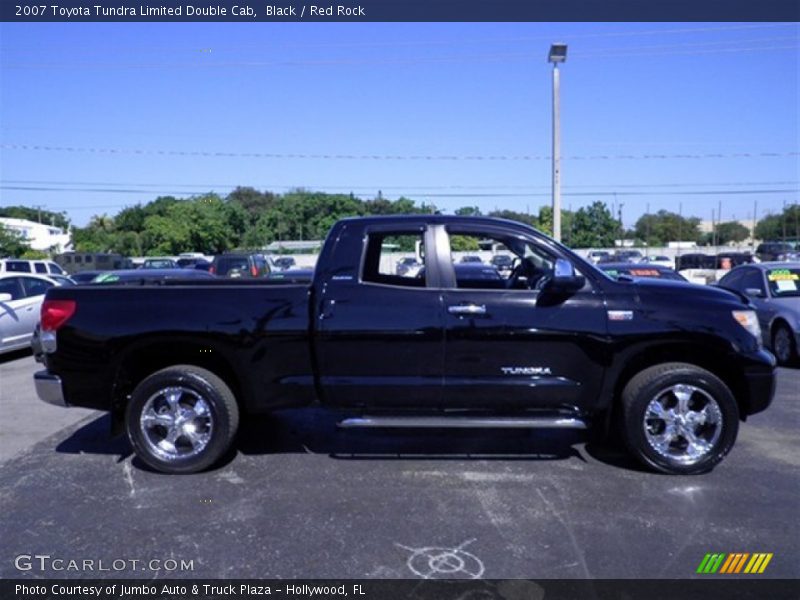 Black / Red Rock 2007 Toyota Tundra Limited Double Cab
