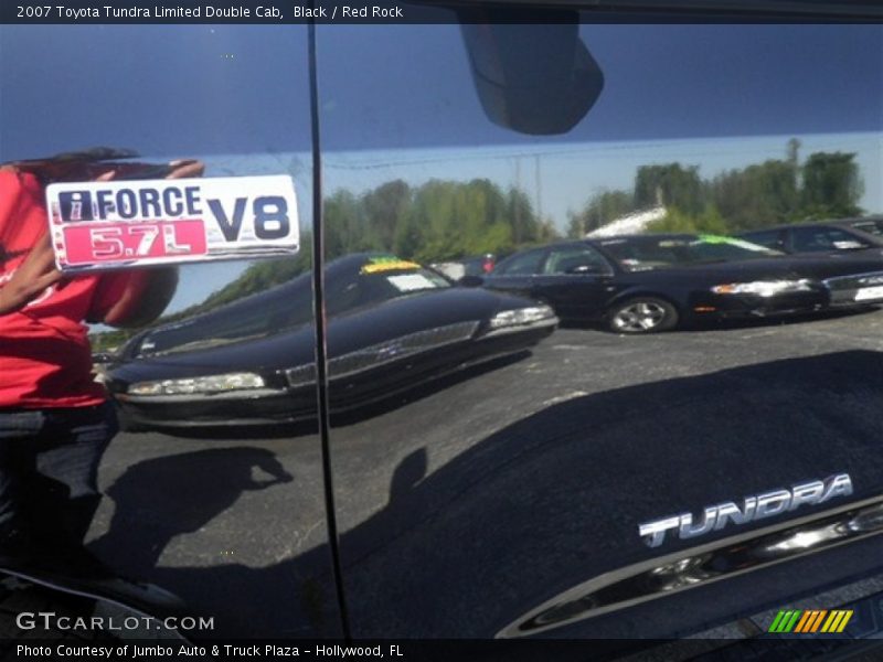 Black / Red Rock 2007 Toyota Tundra Limited Double Cab