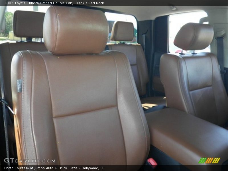 Black / Red Rock 2007 Toyota Tundra Limited Double Cab
