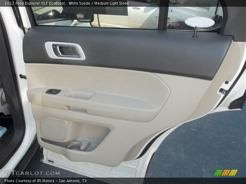 White Suede / Medium Light Stone 2012 Ford Explorer XLT EcoBoost