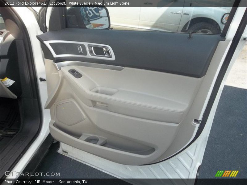 White Suede / Medium Light Stone 2012 Ford Explorer XLT EcoBoost