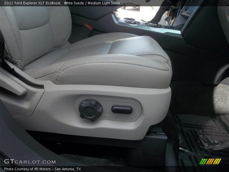 White Suede / Medium Light Stone 2012 Ford Explorer XLT EcoBoost