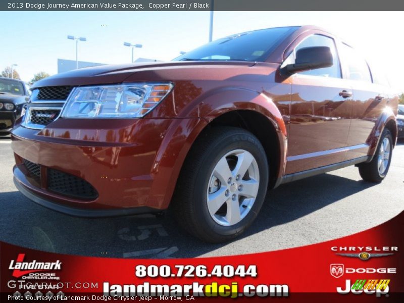 Copper Pearl / Black 2013 Dodge Journey American Value Package
