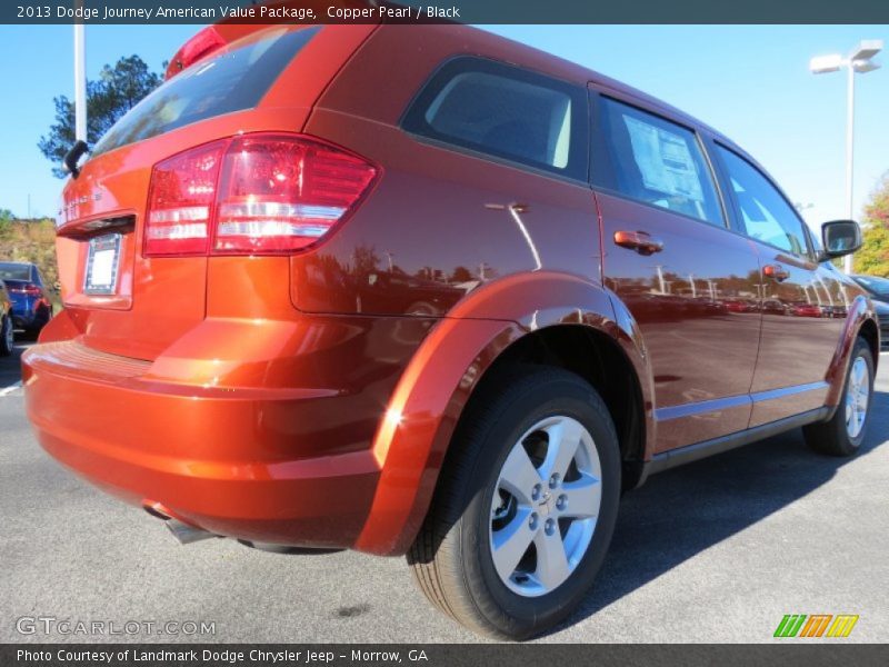 Copper Pearl / Black 2013 Dodge Journey American Value Package