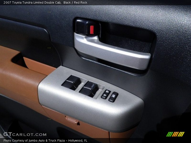 Black / Red Rock 2007 Toyota Tundra Limited Double Cab