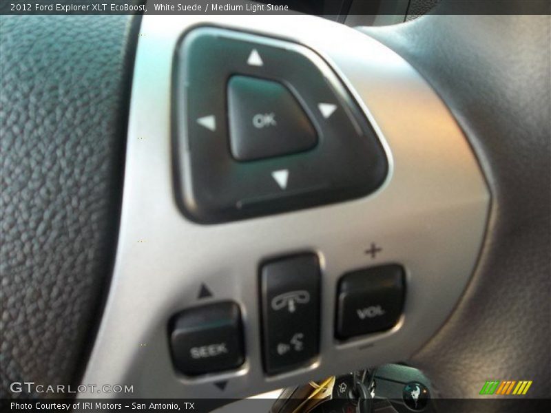 White Suede / Medium Light Stone 2012 Ford Explorer XLT EcoBoost