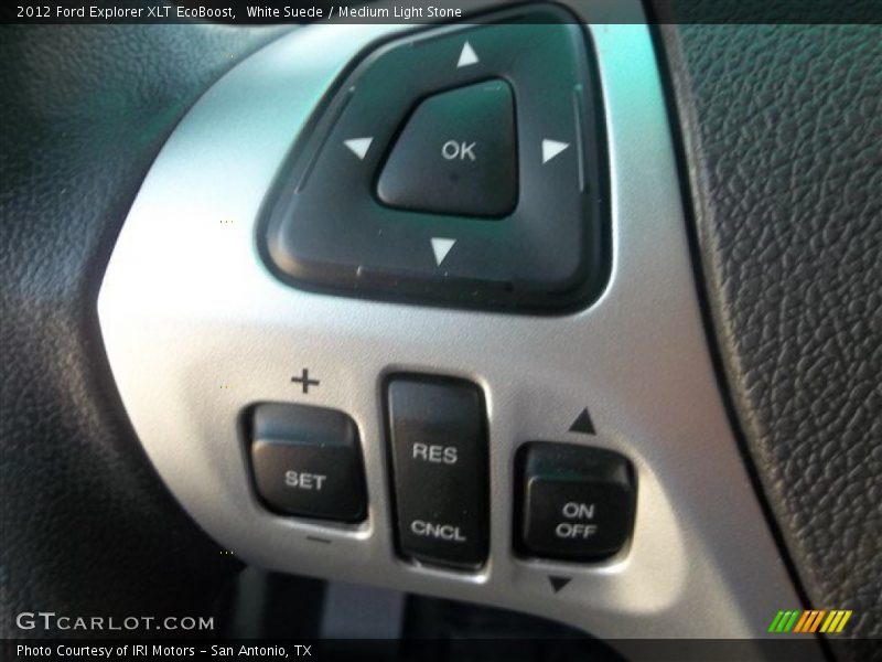 White Suede / Medium Light Stone 2012 Ford Explorer XLT EcoBoost