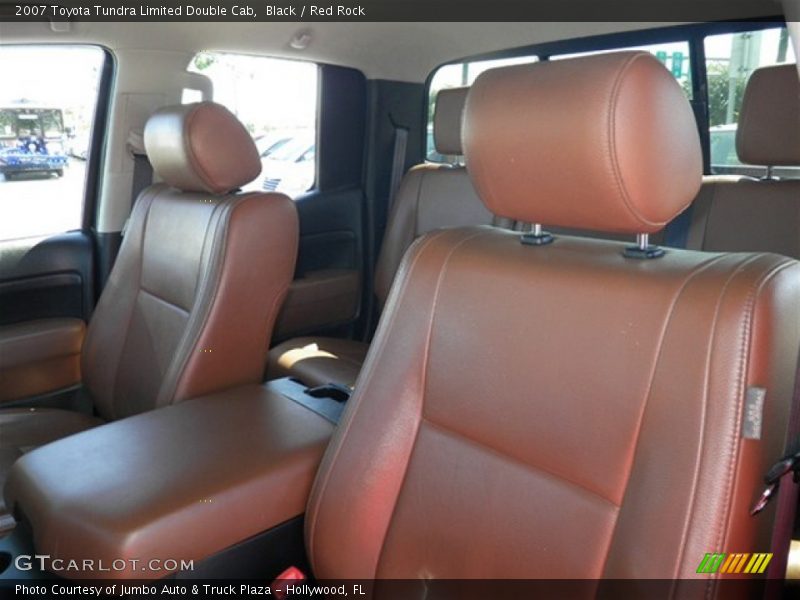 Black / Red Rock 2007 Toyota Tundra Limited Double Cab