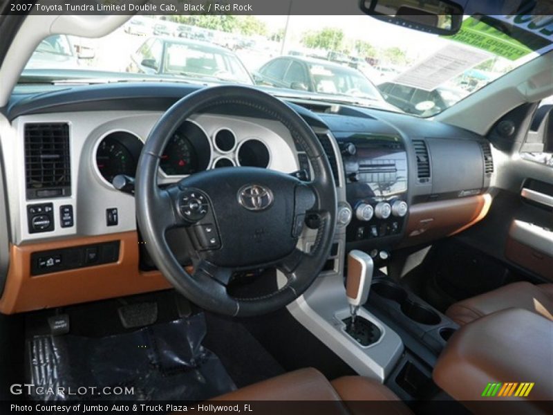 Black / Red Rock 2007 Toyota Tundra Limited Double Cab