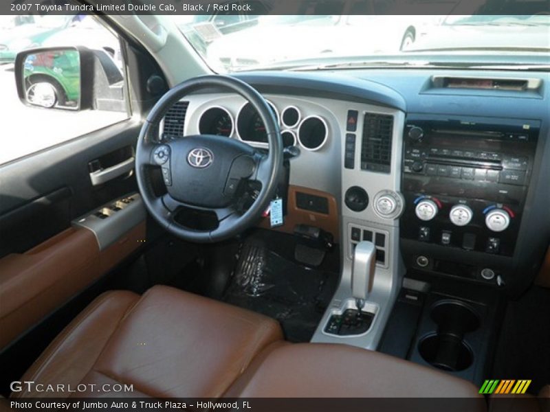 Black / Red Rock 2007 Toyota Tundra Limited Double Cab