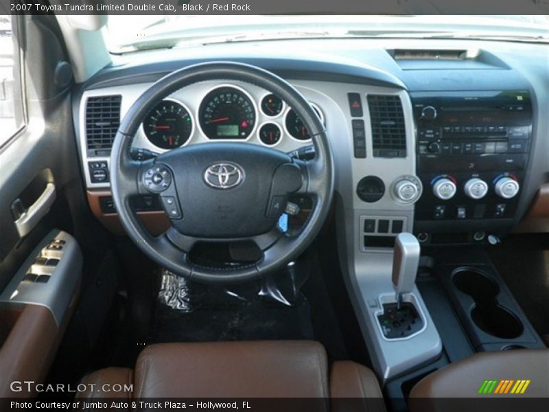 Black / Red Rock 2007 Toyota Tundra Limited Double Cab