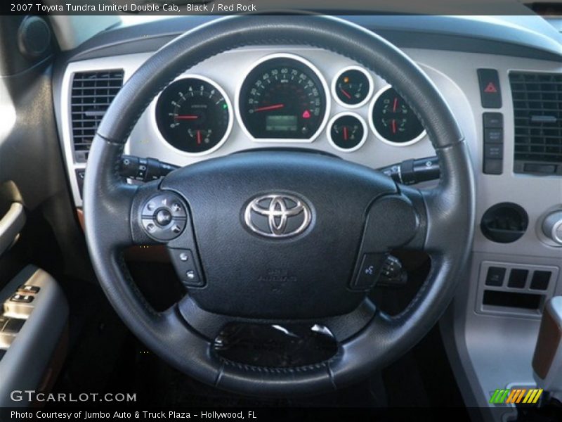 Black / Red Rock 2007 Toyota Tundra Limited Double Cab