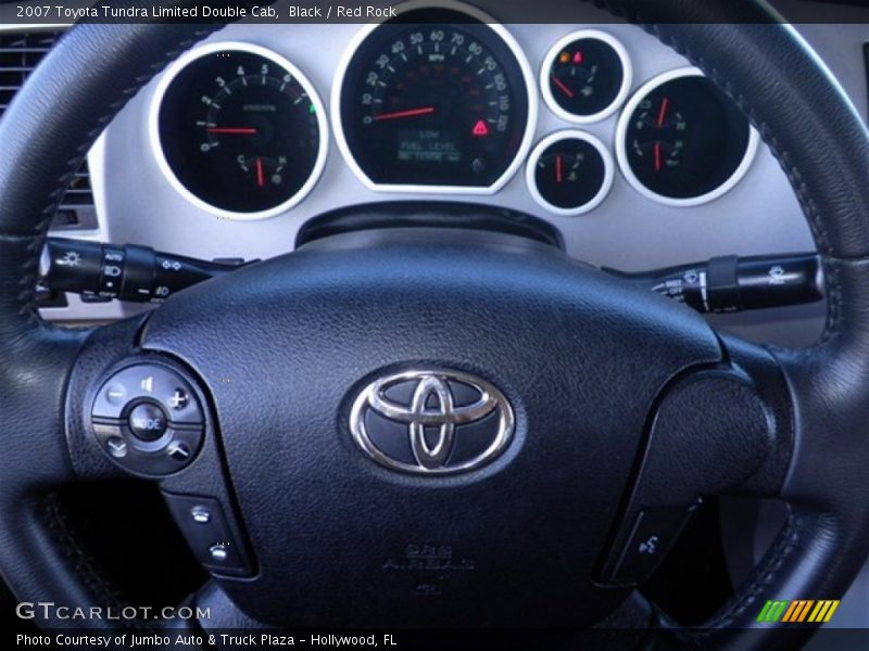 Black / Red Rock 2007 Toyota Tundra Limited Double Cab