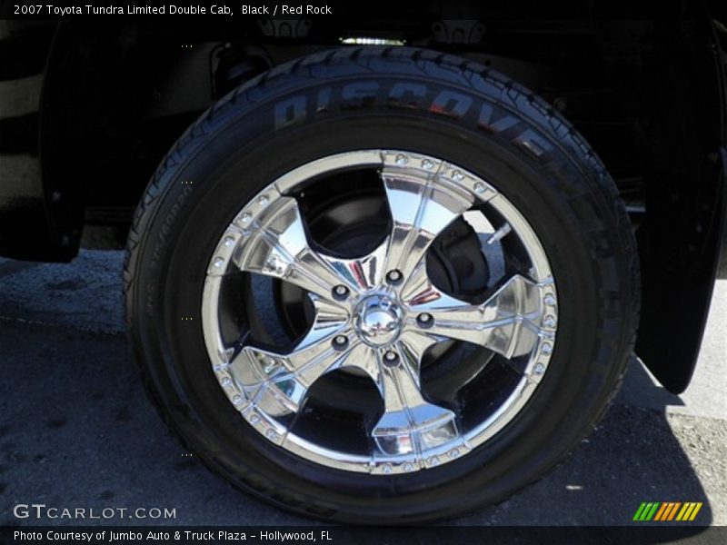 Black / Red Rock 2007 Toyota Tundra Limited Double Cab