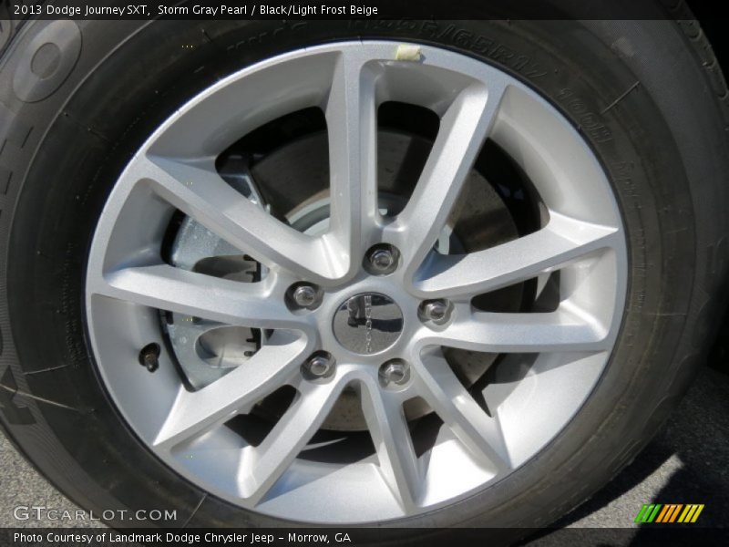 Storm Gray Pearl / Black/Light Frost Beige 2013 Dodge Journey SXT