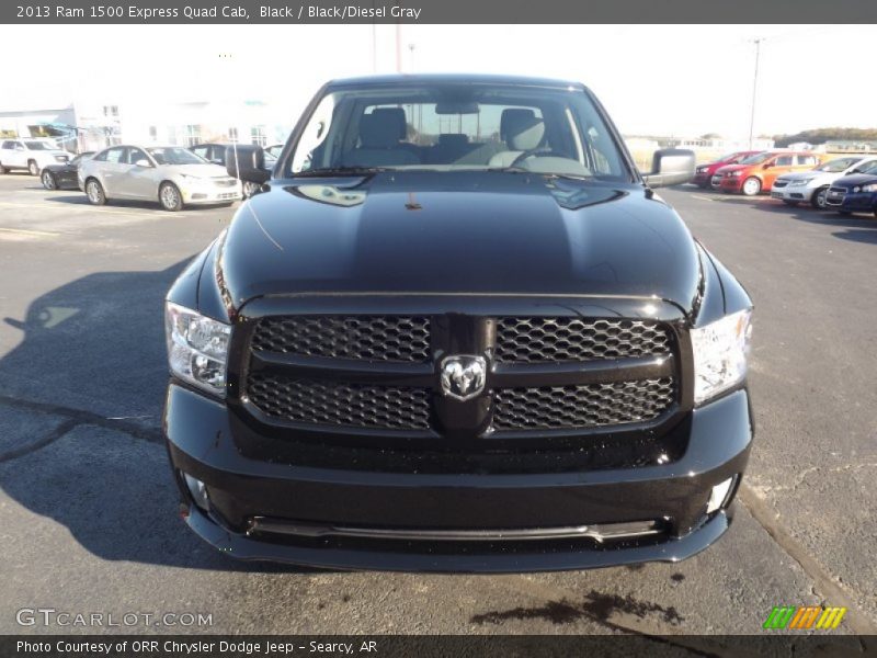 Black / Black/Diesel Gray 2013 Ram 1500 Express Quad Cab