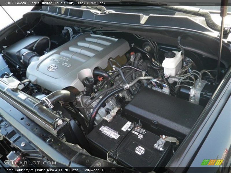Black / Red Rock 2007 Toyota Tundra Limited Double Cab