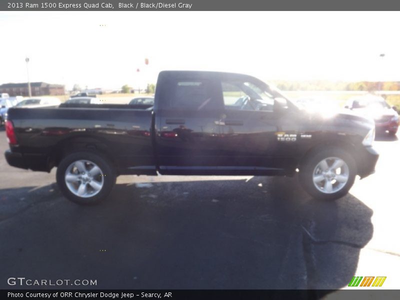 Black / Black/Diesel Gray 2013 Ram 1500 Express Quad Cab