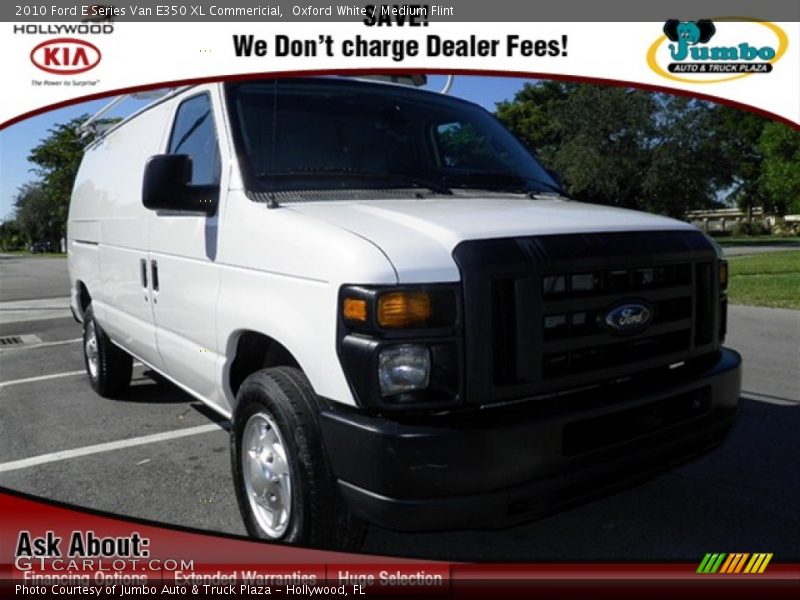 Oxford White / Medium Flint 2010 Ford E Series Van E350 XL Commericial