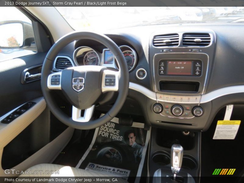 Storm Gray Pearl / Black/Light Frost Beige 2013 Dodge Journey SXT