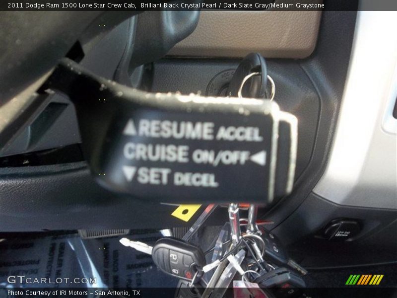 Brilliant Black Crystal Pearl / Dark Slate Gray/Medium Graystone 2011 Dodge Ram 1500 Lone Star Crew Cab