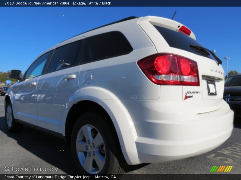 White / Black 2013 Dodge Journey American Value Package