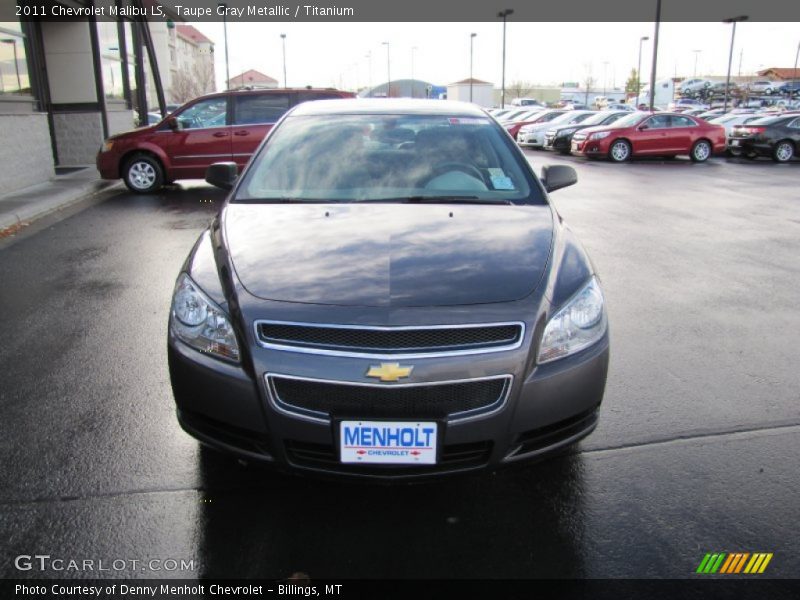 Taupe Gray Metallic / Titanium 2011 Chevrolet Malibu LS
