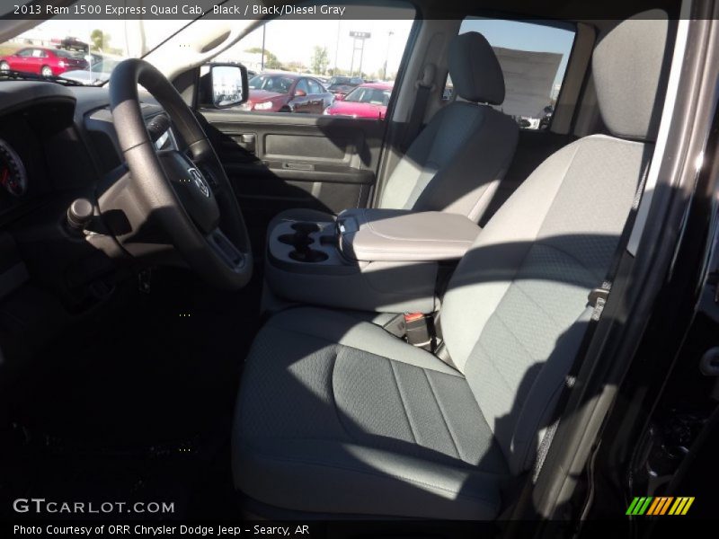 Black / Black/Diesel Gray 2013 Ram 1500 Express Quad Cab