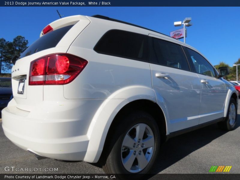 White / Black 2013 Dodge Journey American Value Package