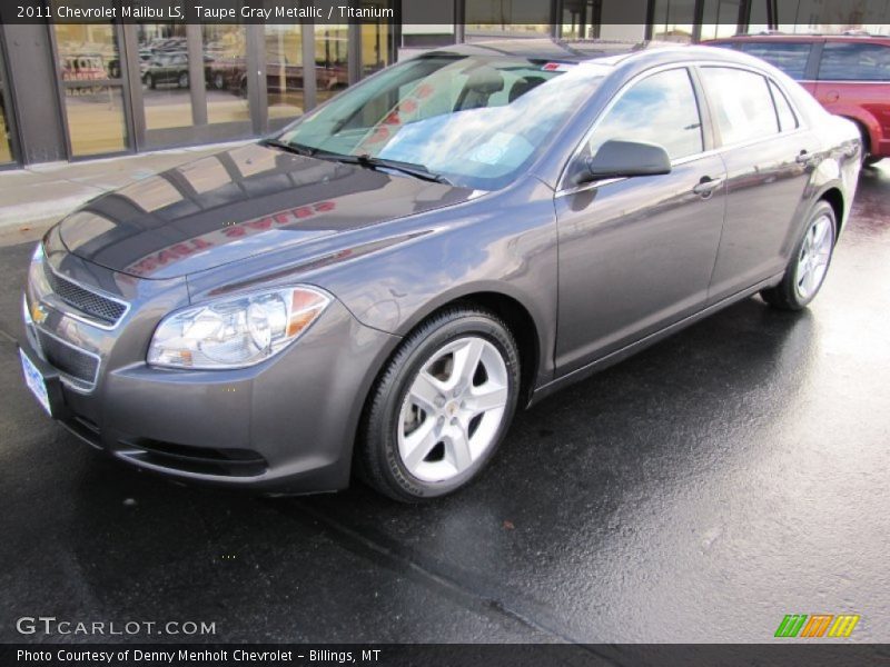 Taupe Gray Metallic / Titanium 2011 Chevrolet Malibu LS