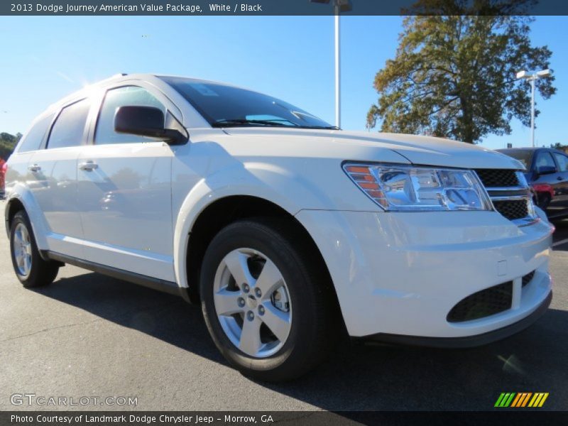 White / Black 2013 Dodge Journey American Value Package