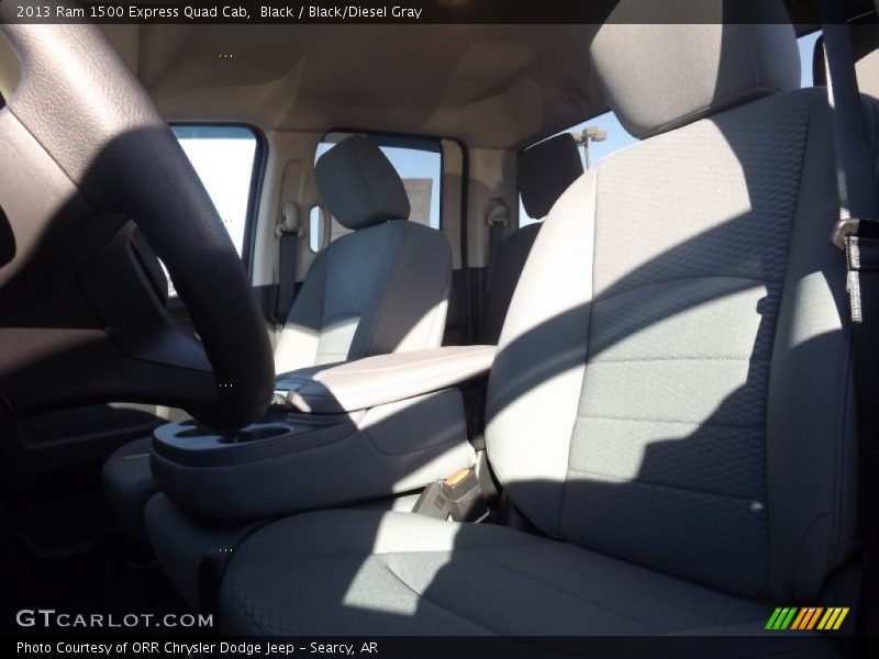 Black / Black/Diesel Gray 2013 Ram 1500 Express Quad Cab