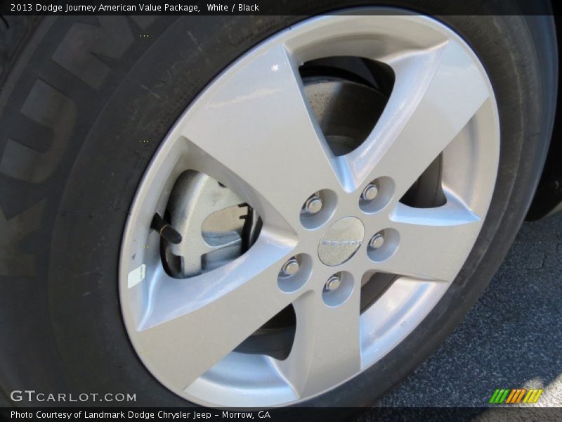 White / Black 2013 Dodge Journey American Value Package