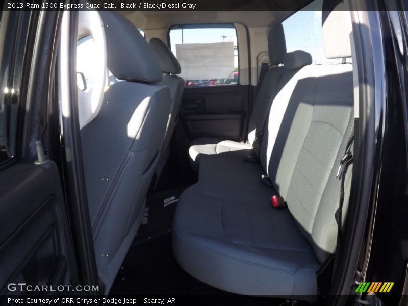 Black / Black/Diesel Gray 2013 Ram 1500 Express Quad Cab