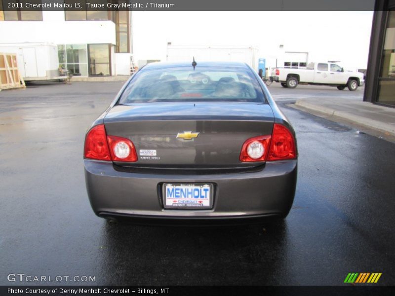 Taupe Gray Metallic / Titanium 2011 Chevrolet Malibu LS