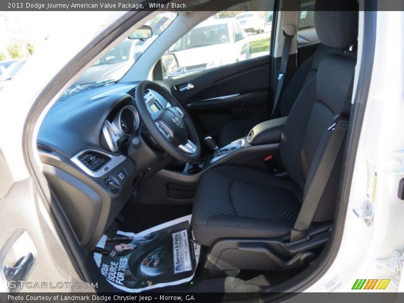 White / Black 2013 Dodge Journey American Value Package