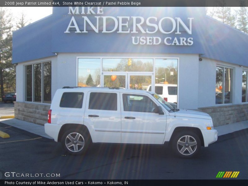 Stone White Clearcoat / Pastel Pebble Beige 2008 Jeep Patriot Limited 4x4
