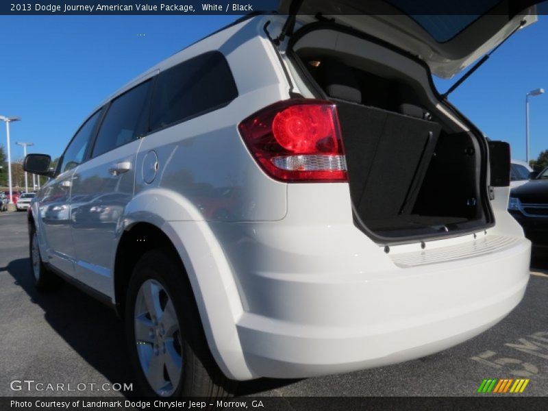 White / Black 2013 Dodge Journey American Value Package