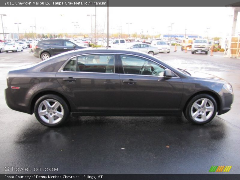 Taupe Gray Metallic / Titanium 2011 Chevrolet Malibu LS
