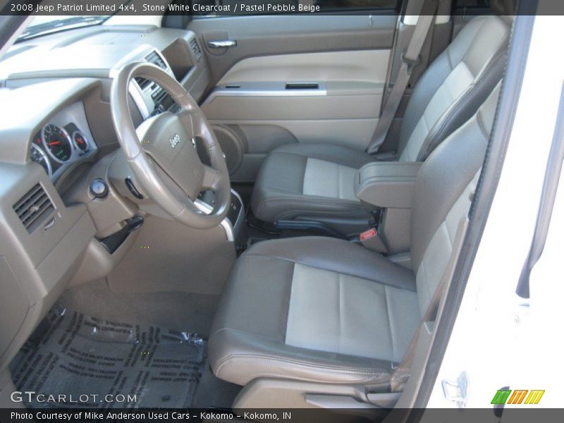 Stone White Clearcoat / Pastel Pebble Beige 2008 Jeep Patriot Limited 4x4