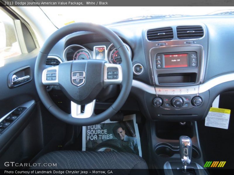 White / Black 2013 Dodge Journey American Value Package