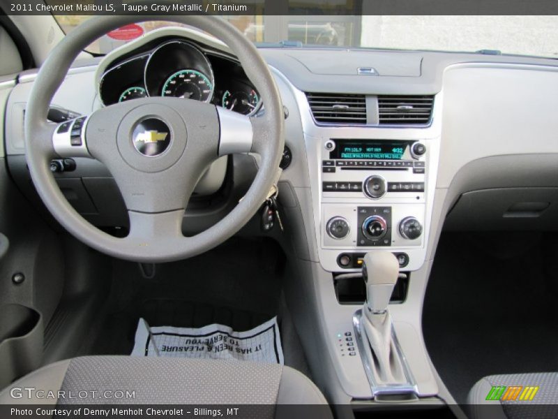 Taupe Gray Metallic / Titanium 2011 Chevrolet Malibu LS